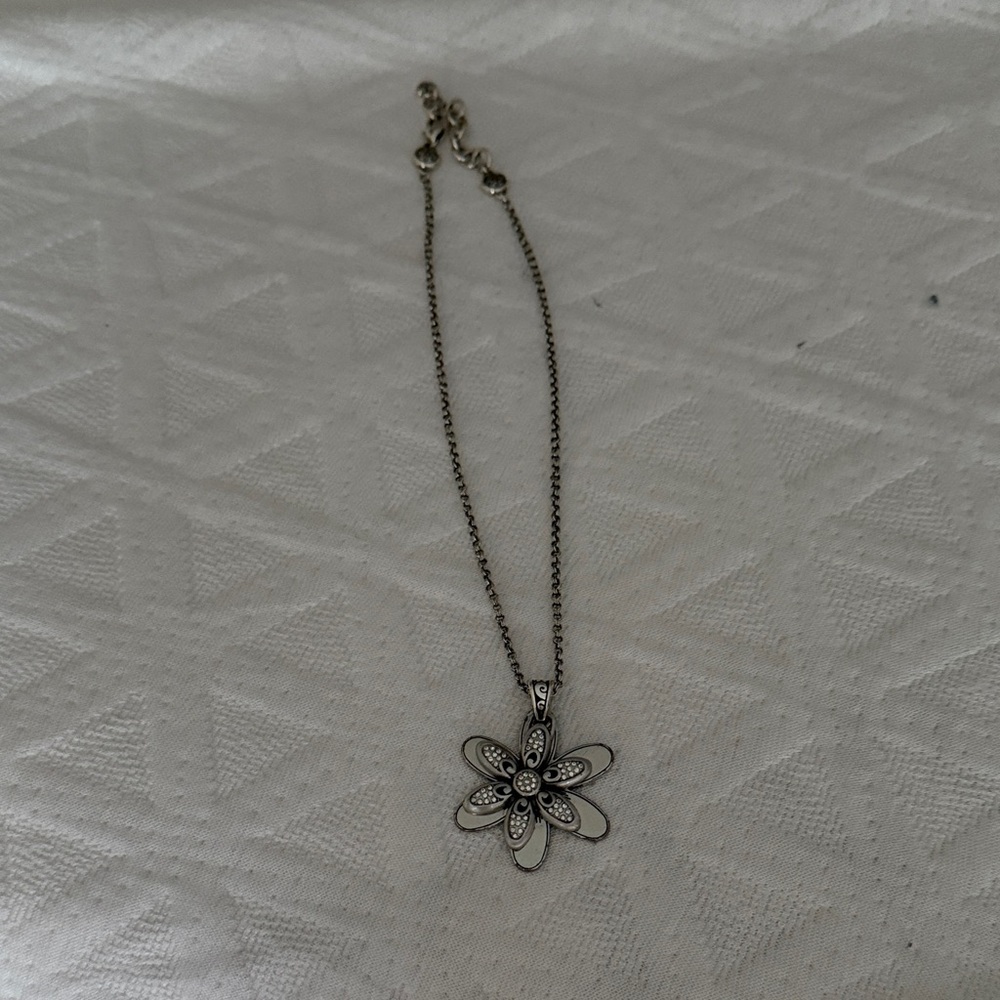 Brighton Silver Floral Necklace - Picture 2 of 3